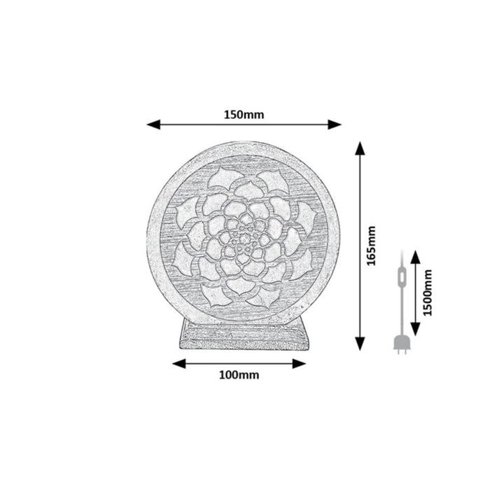 Rabalux salt lamp, E14 thread, orange, IP20, Mandali