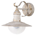 Rabalux wall lamp, outdoor, IP44, E27, max 60W, white antique, Oslo