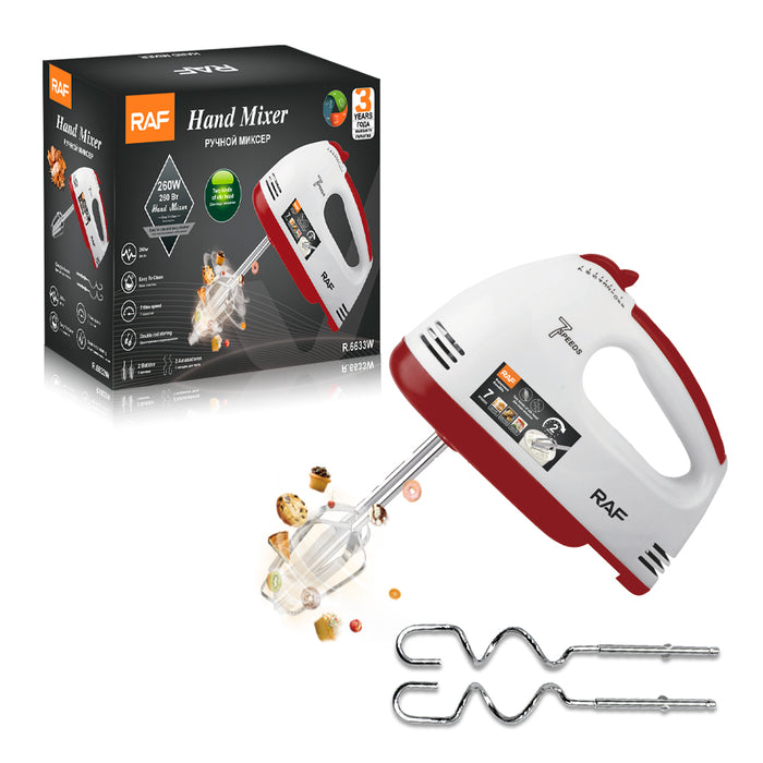 RAF 270W Hand Mixer and its Pack.