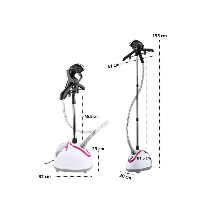 Size Details of RAF Hanging Garment Steamer.