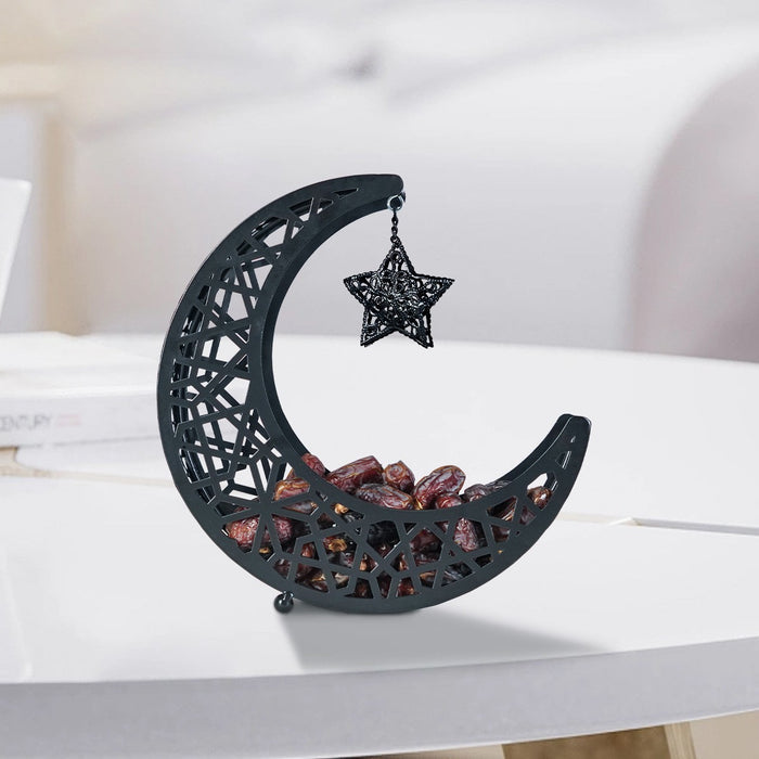Ramadan Eid Crescent Dates Holder with Dates.