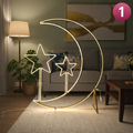 Setting Of Ramadan Moon & Star LED Light in a Living Area