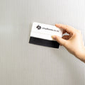 fluted window film application