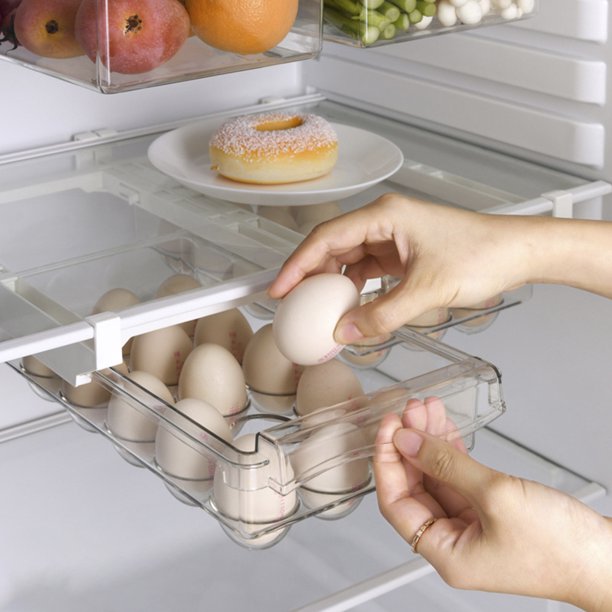 Refrigerator Drawer Transparent Organizer Rack