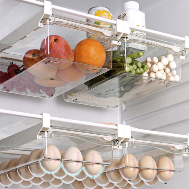 Refrigerator Drawer Transparent Organizer Rack