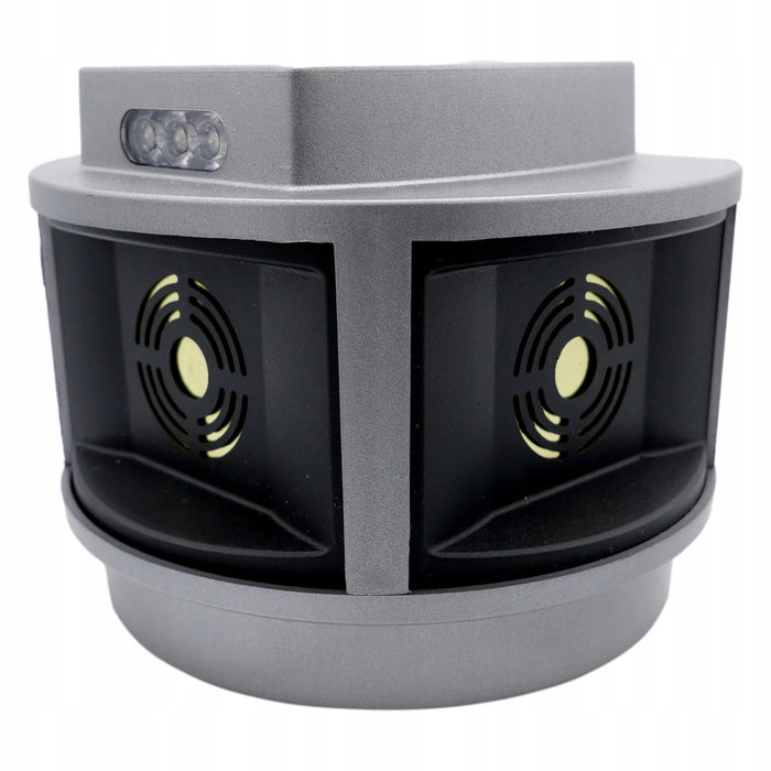 Rodent, marten, mouse repellent Viano, ultrasonic generator, strobe panel, three speakers, Trio-Strob