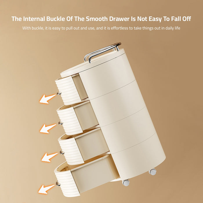 Round Rolling Storage Cabinet.