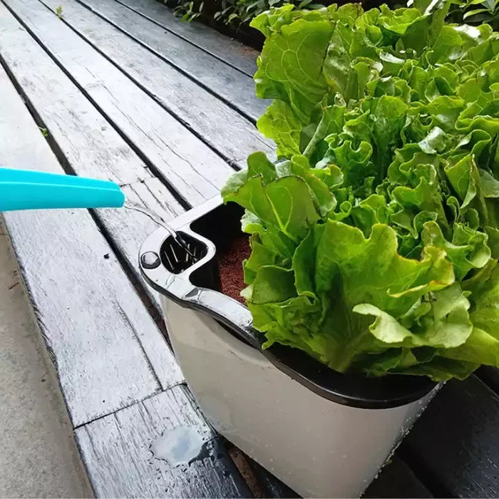 Self Watering Planter Pot, Double Layer Flower Pot with Visible Water Level
