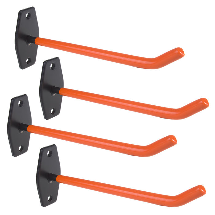 Set of 4 Maclean wall mounts, for tires, wheels, ladder, bicycle, steel, max load 60kg/1 mount, MC-437