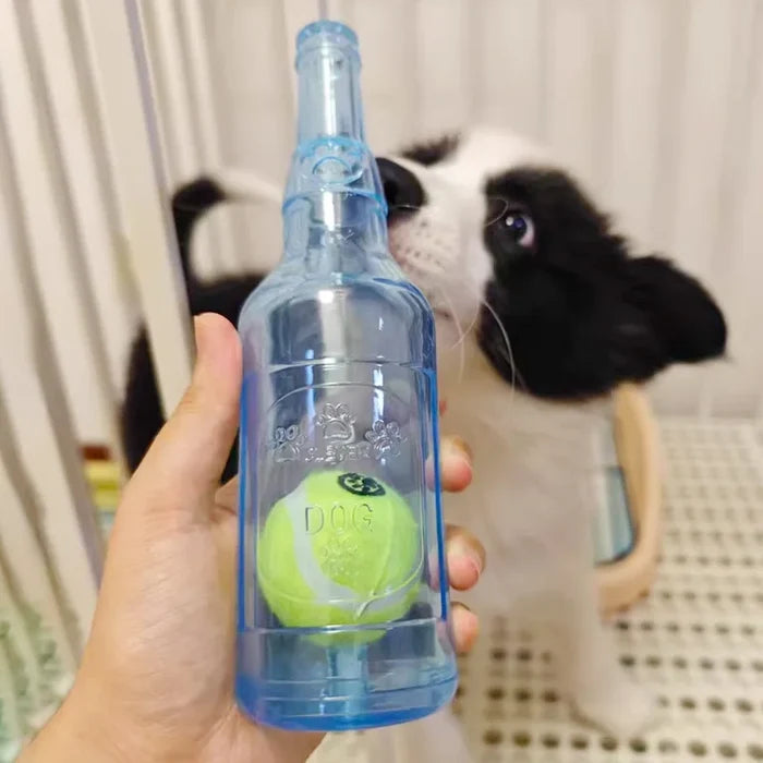Bottle-shaped dog chew toy – gallery image 2