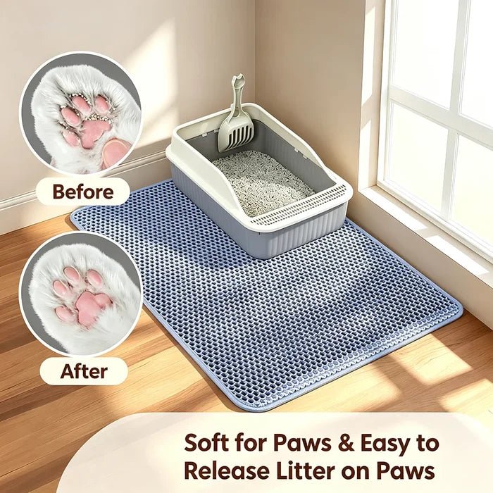 ShedShift™ Double-Layer Cat Litter Mat – Litter Trapping Floor Mat