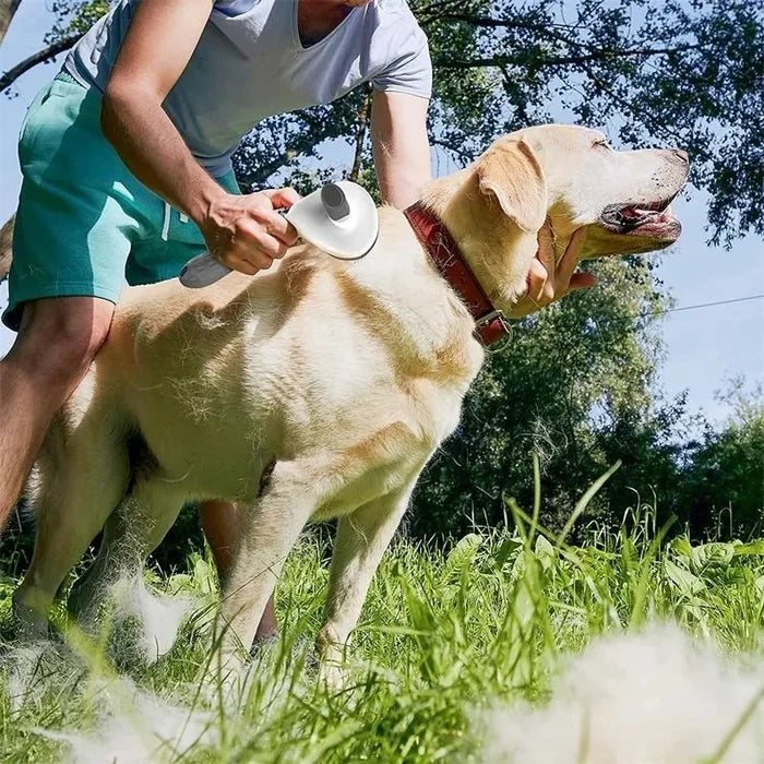 ShedShift™ Self-Cleaning Dog & Cat Grooming Brush – Loose Fur Remover