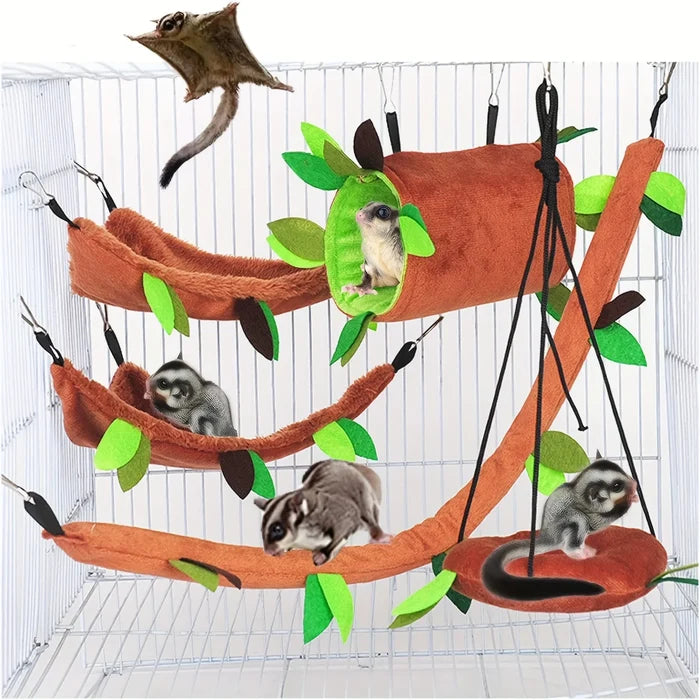 Five-piece small pet hammock set