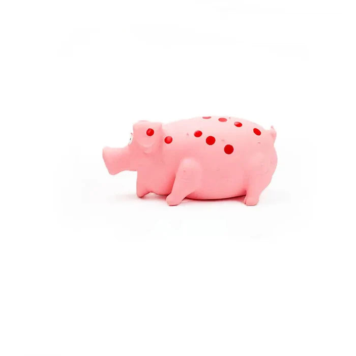 Squeaky Latex Pig Dog Toy – gallery image 4
