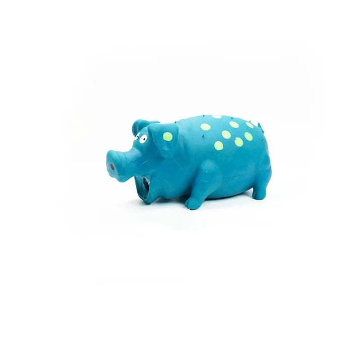 ShedShift™ Squeaky Latex Pig Dog Toy