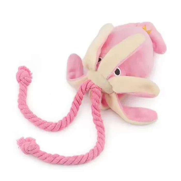 ShedShift™ Squeaky Rope Octopus Dog Toy