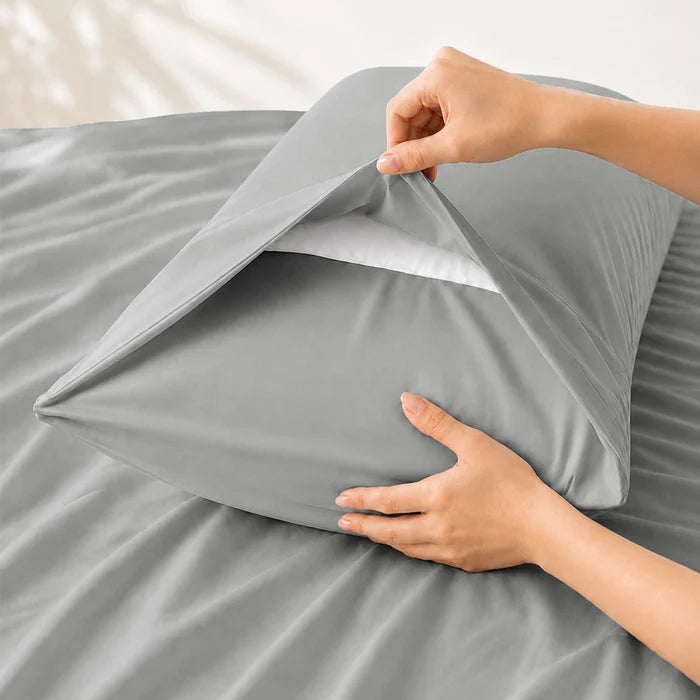 Signature Bamboo Viscose Sateen Pillowcase Pair