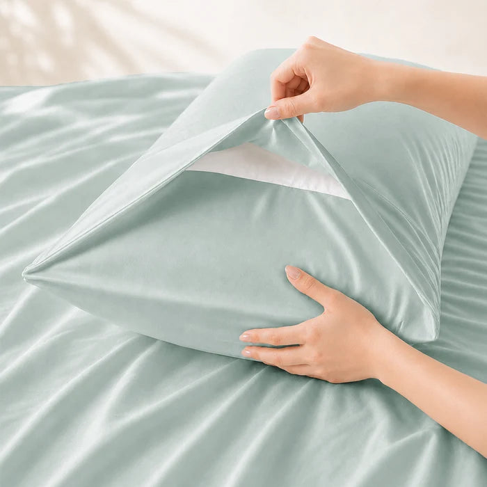 Signature Bamboo Viscose Sateen Pillowcase Pair