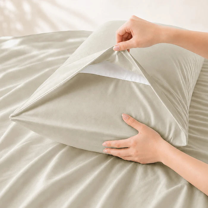 Signature Bamboo Viscose Sateen Pillowcase Pair