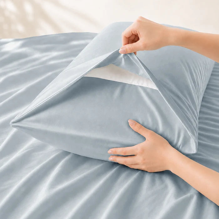 Signature Bamboo Viscose Sateen Pillowcase Pair