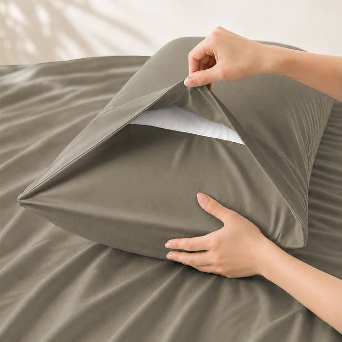 Signature Bamboo Viscose Sateen Pillowcase Pair