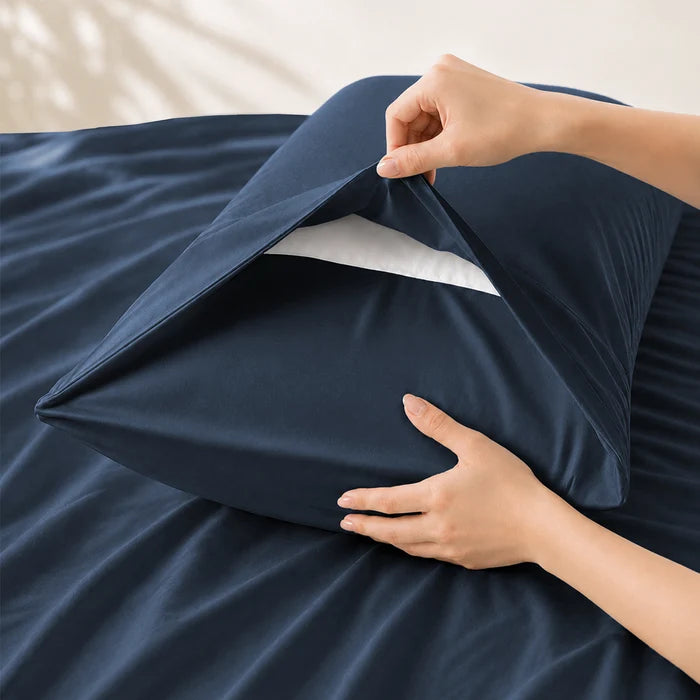 Signature Bamboo Viscose Sateen Pillowcase Pair