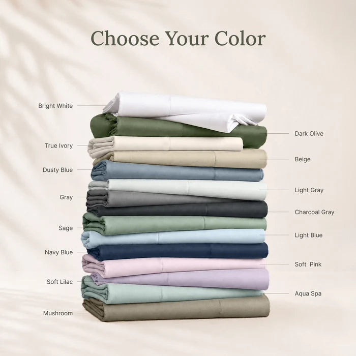 Signature Bamboo Viscose Sateen Pillowcase Pair