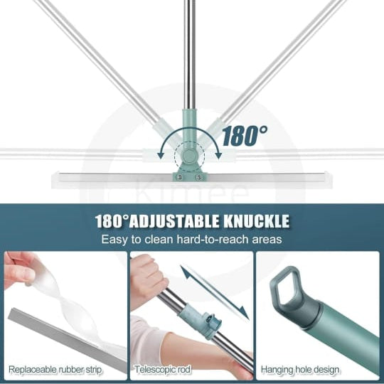 Angle Adjustment Of Silicone Head Heavy Duty Water Cleaner Mop.