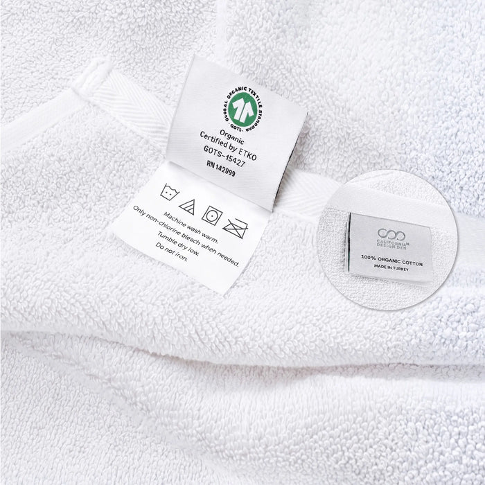 Soft Turkish Organic Cotton Bath Mat - 2 Pieces