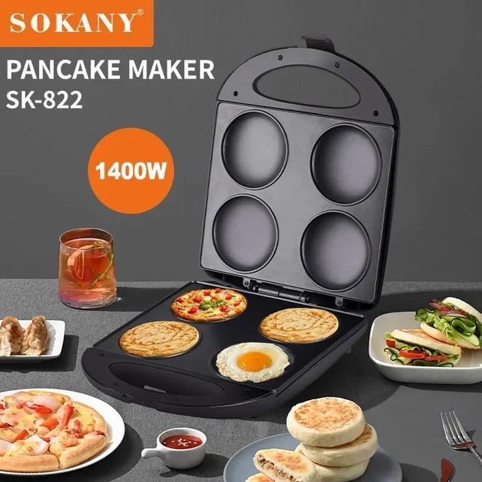 SOKANY pancake maker SK-822 with various food items on a table
