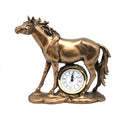 Standing horse figurine, clock, bronze decorative sculpture, Queen Isabel