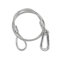 Steel safety cable with PVC-covered sheath for protection of bicycles