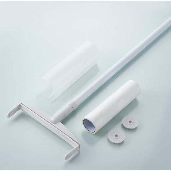 Different parts of Sticky Mop with Sticky Paper Roller