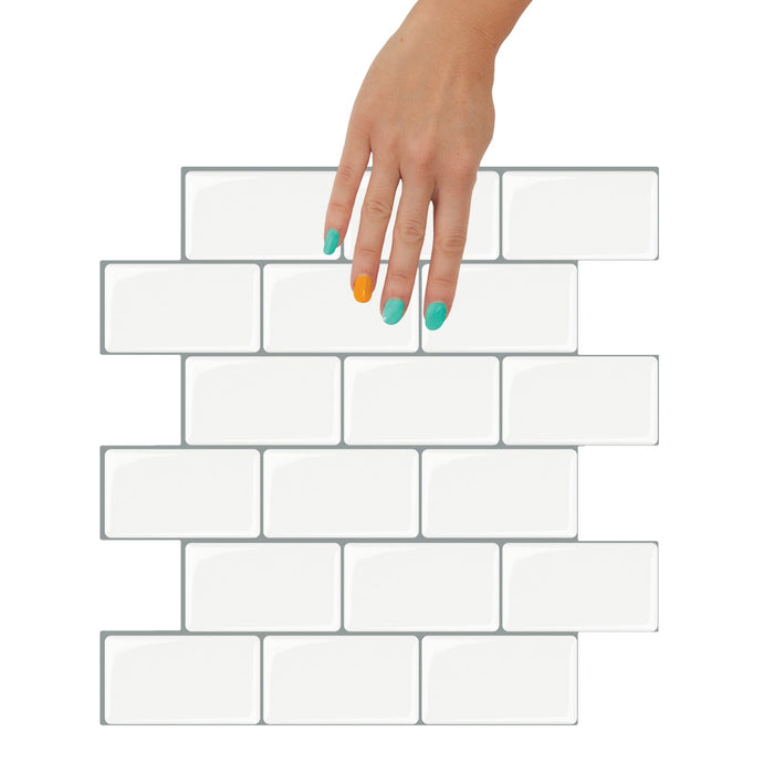 subway classic white with grey grout