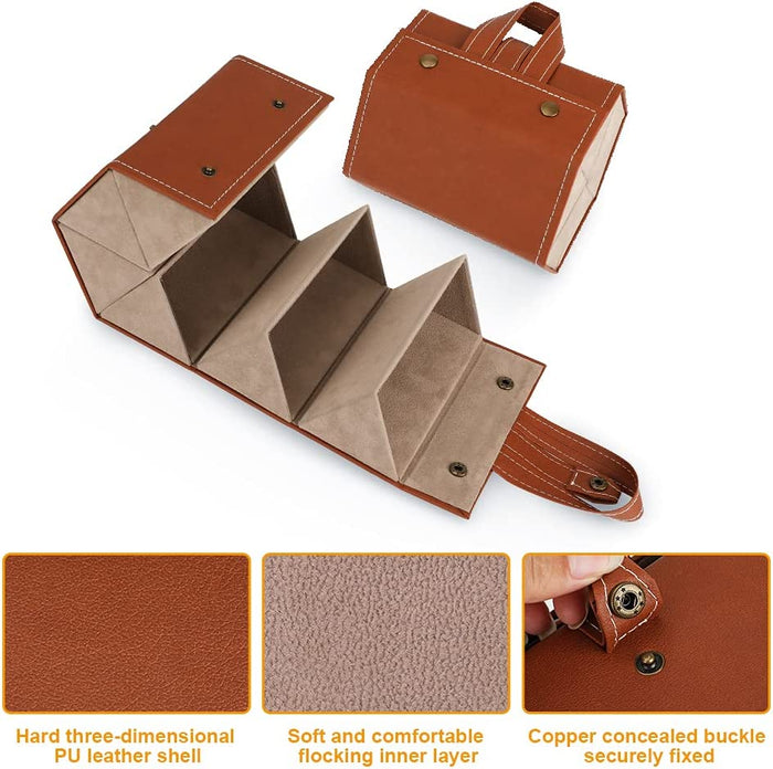 Sunglasses Travel Organizer, 6 Slots Multiple Glasses Case
