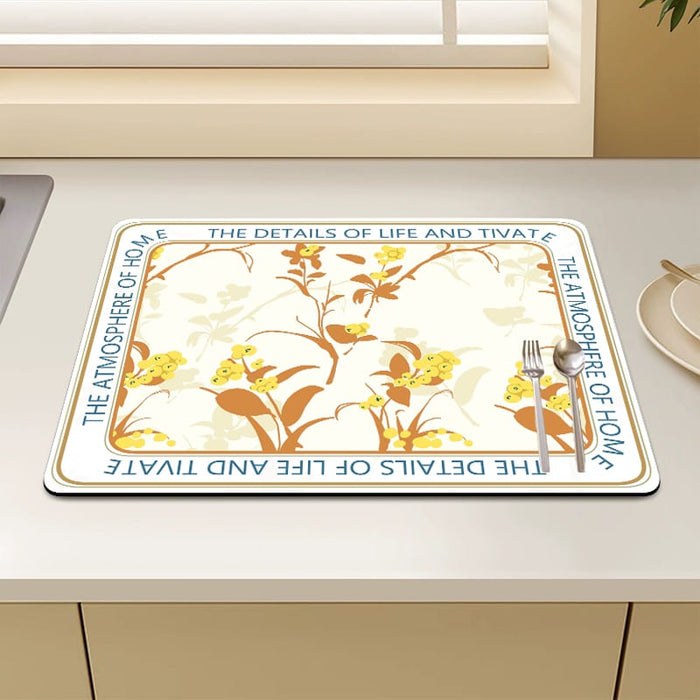 Super Absorbent Dish Drying Mat for Kitchen