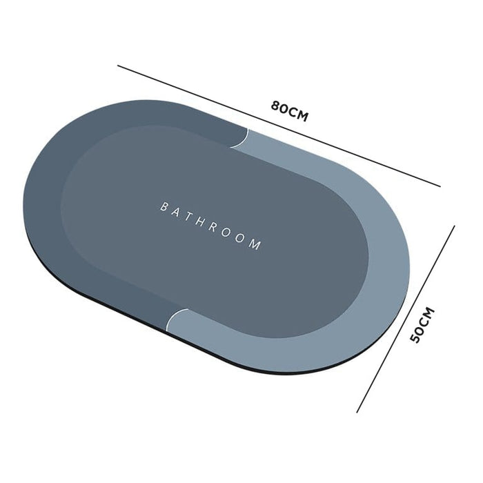 Showcasing Bathroom Floor Mat with its size