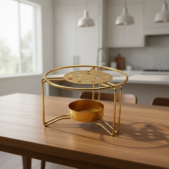 A Teapot Warmer is Kept on a Table.