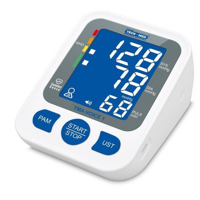 TECH-MED Digital Upper-Arm Blood Pressure Monitor with Voice Function, TMA-VOICE 1