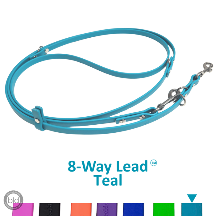 8-way 6ft / Medium 1\2” wide (12.7 mm) / Teal