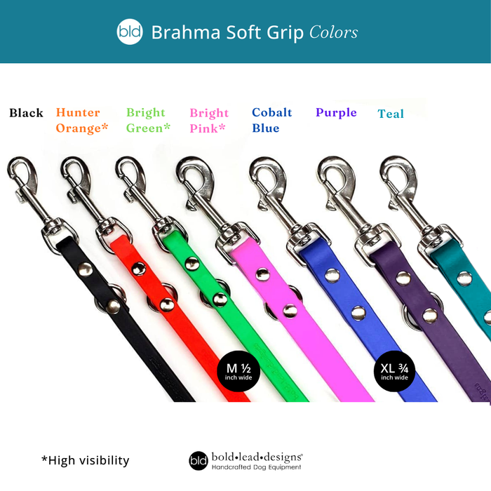 The 8-Way Lead™ - in vegan Brahma material (6 or 8 feet long)