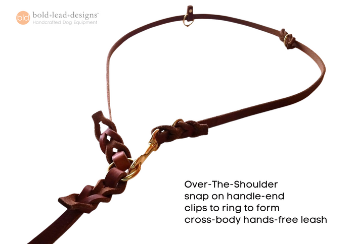 The Atlas Leash™ in vegan Brahma material