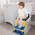 Toilet Potty Trainer Seat with Step and Ladder, Comfortable Seat, Anti‐Slip Ladder Pads, Toilet Seat Step Stool