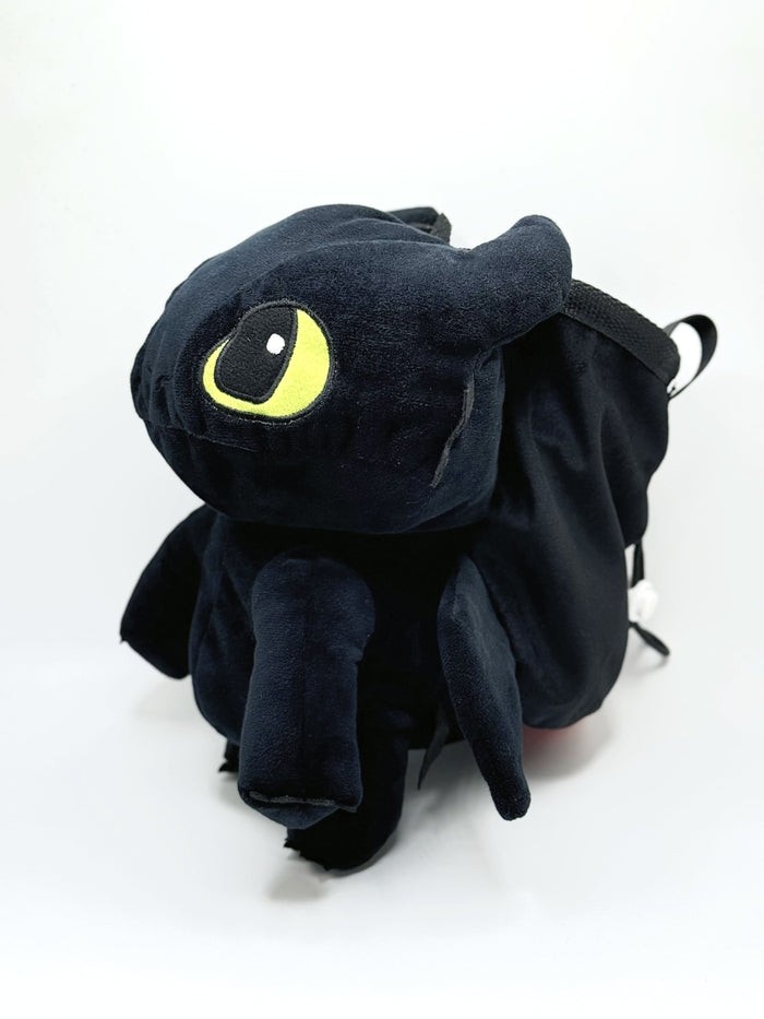 A soft and fluffy Night Fury Toothless "Classic Face" plush chalk bag by Fatworm. Featuring large expressive eyes and a long-durable handmade design, this cute and functional gear is the perfect climbing gift for climbers.