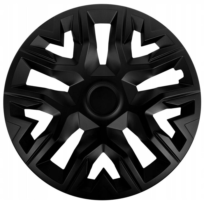 Universal hubcaps 14'' NRM The Best matte black 4 pieces