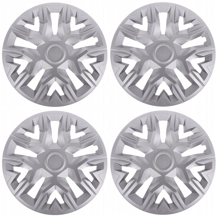Universal hubcaps 14'' NRM The Best silver 4 pieces