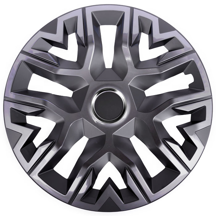 Universal hubcaps 15'' NRM Perfecto graphite painted 4 pieces