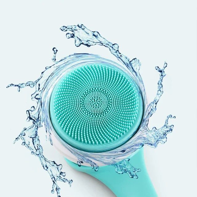 Front view of the USB Charging Electric Waterproof Shower Body Bath Brush Set