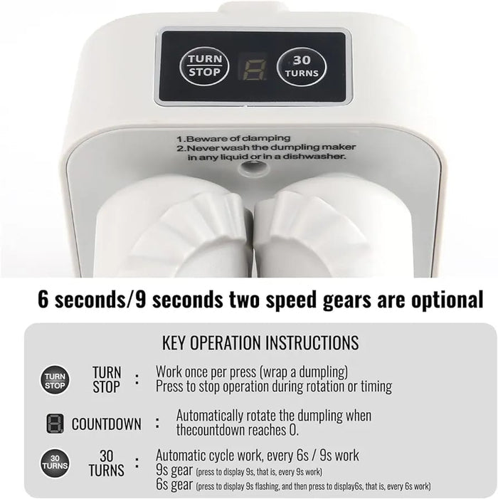 USB Rechargeable Electric Dumpling Machine with usage guidance