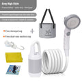 Showcasing Grey color Portable Outdoor Shower Set with its highlights